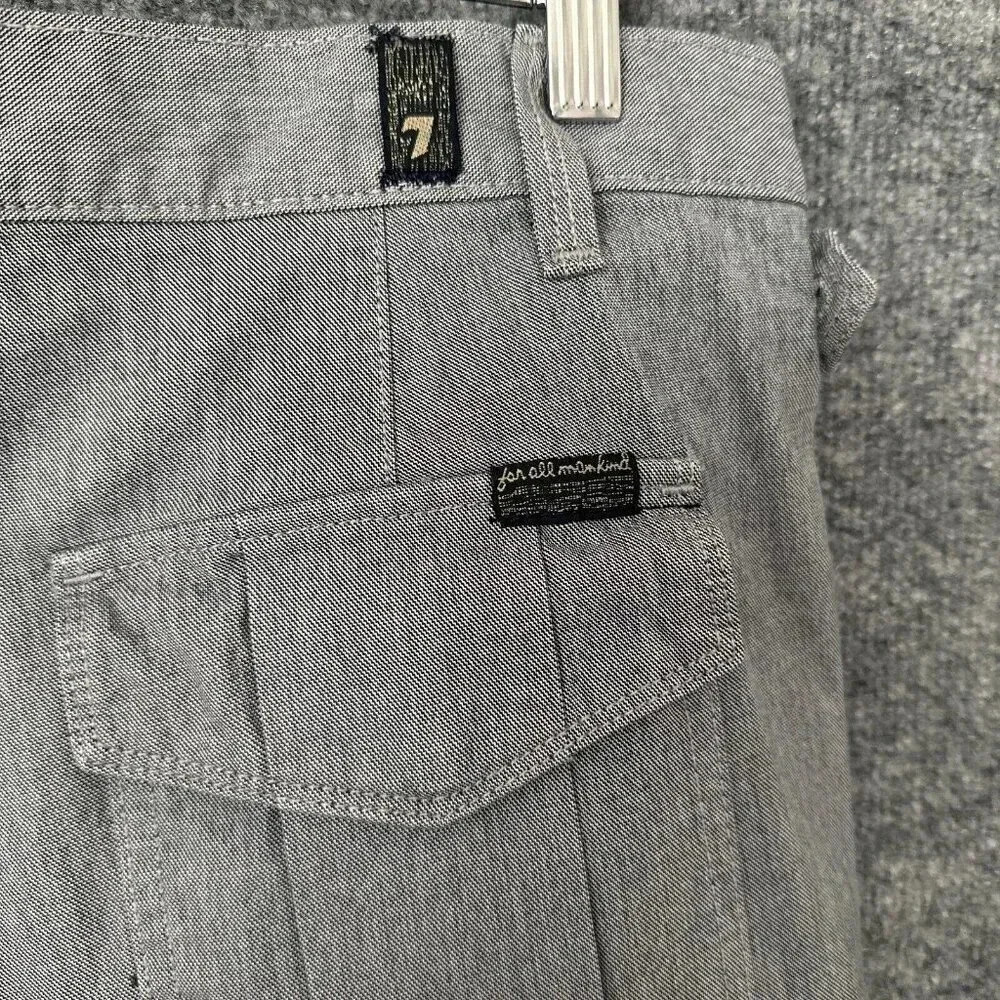 7 For All Mankind Shorts Mens 30 Grey Cargo Classic Fit Casual Preppy Summer - Picture 5 of 14